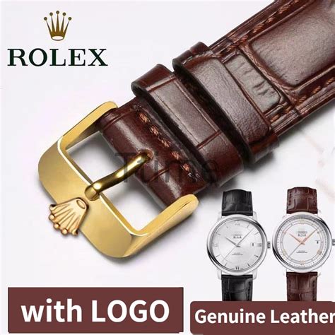 rolex leather bracelet|authentic Rolex leather watch bands.